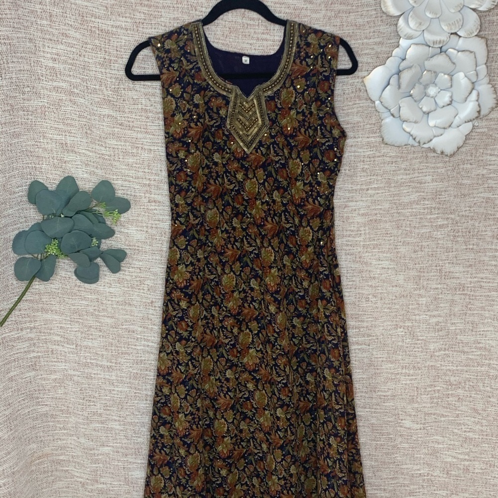 [sari style] Midi Sparkle Dress